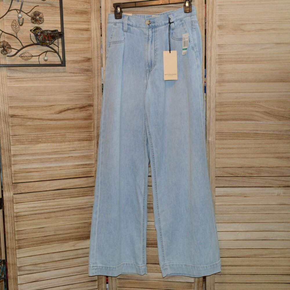 NWT Scotch and Soda Amsterdam  0/25 Wide Leg Jeans